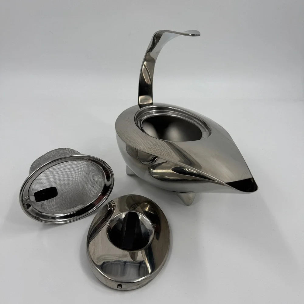 Bodum Naoko Teapot Stainless Steel‎ Carsten Jorgensen Design Genie Lamp MCM
